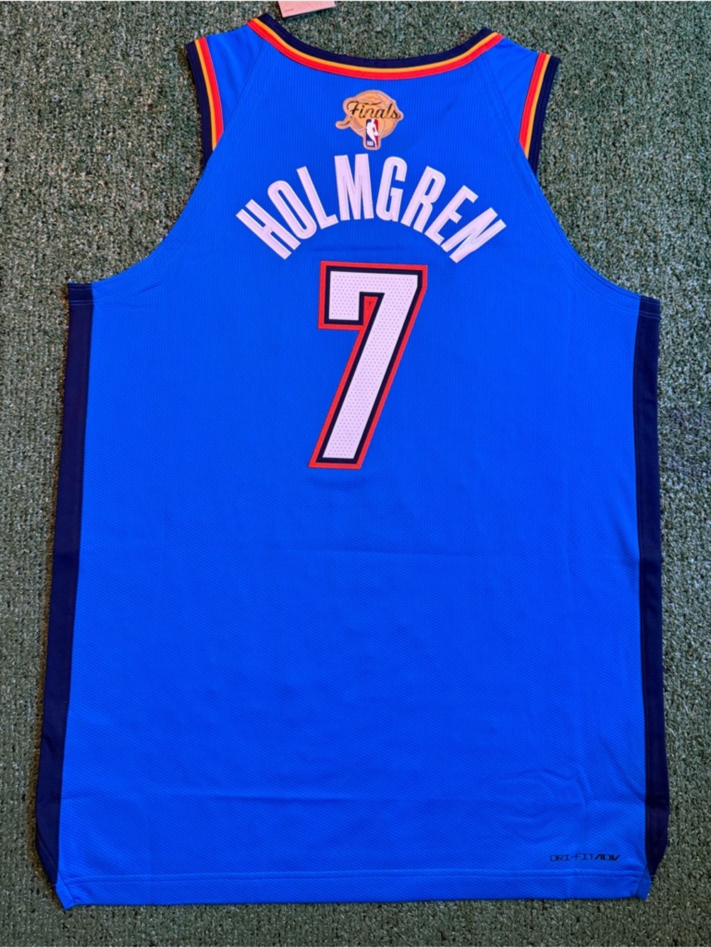 Chet Holmgren Oklahoma City Thunder Authentic Blue Nike Finals Adv Jerseys